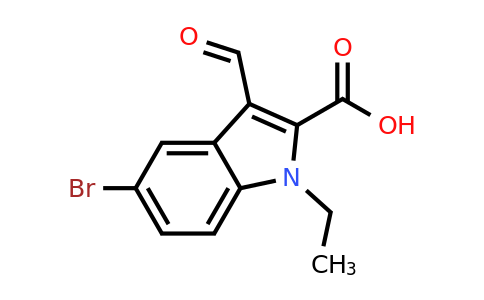 CAS 2137629-33-3 | 5-Bromo-1-ethyl-3-formyl-1H-indole-2-carboxylic acid