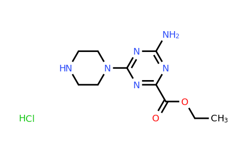 CAS 2137647-53-9 | ethyl 4-amino-6-(piperazin-1-yl)-1,3,5-triazine-2-carboxylate hydrochloride