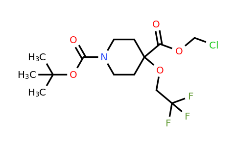 CAS 2137704-43-7 | O1-tert-butyl O4-(chloromethyl) 4-(2,2,2-trifluoroethoxy)piperidine-1,4-dicarboxylate