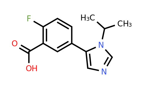 CAS 2137711-99-8 | 2-fluoro-5-[1-(propan-2-yl)-1H-imidazol-5-yl]benzoic acid