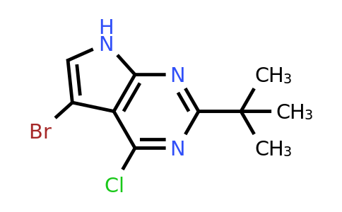 CAS 2137807-68-0 | 5-bromo-2-tert-butyl-4-chloro-7H-pyrrolo[2,3-d]pyrimidine