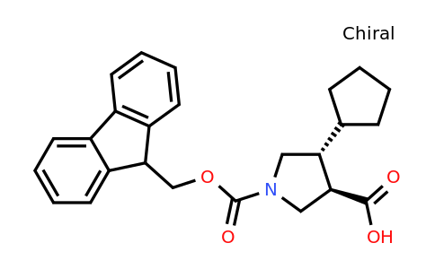 CAS 2137851-97-7 | rac-(3R,4R)-4-cyclopentyl-1-{[(9H-fluoren-9-yl)methoxy]carbonyl}pyrrolidine-3-carboxylic acid