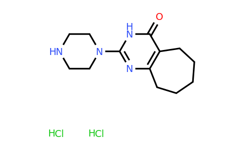 CAS 2137960-05-3 | 2-(piperazin-1-yl)-3H,4H,5H,6H,7H,8H,9H-cyclohepta[d]pyrimidin-4-one dihydrochloride