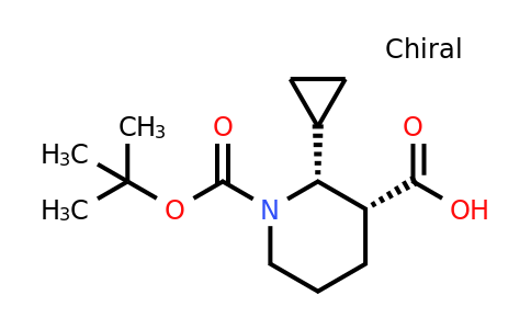 CAS 2138034-04-3 | rac-(2R,3R)-1-[(tert-butoxy)carbonyl]-2-cyclopropylpiperidine-3-carboxylic acid