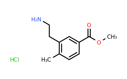 CAS 2138034-69-0 | methyl 3-(2-aminoethyl)-4-methylbenzoate hydrochloride