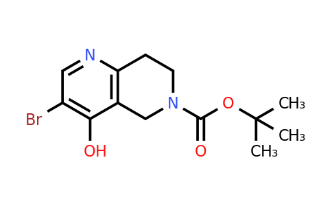 CAS 2138035-81-9 | tert-butyl 3-bromo-4-hydroxy-5,6,7,8-tetrahydro-1,6-naphthyridine-6-carboxylate