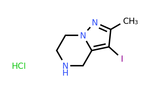 CAS 2138044-43-4 | 3-iodo-2-methyl-4H,5H,6H,7H-pyrazolo[1,5-a]pyrazine hydrochloride