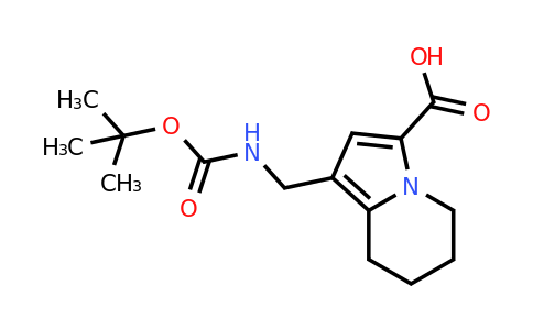 CAS 2138045-05-1 | 1-({[(tert-butoxy)carbonyl]amino}methyl)-5,6,7,8-tetrahydroindolizine-3-carboxylic acid