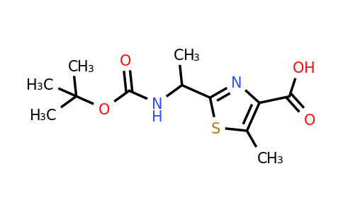 CAS 2138045-14-2 | 2-(1-{[(tert-butoxy)carbonyl]amino}ethyl)-5-methyl-1,3-thiazole-4-carboxylic acid