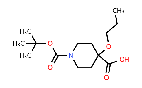 CAS 2138084-77-0 | 1-[(tert-butoxy)carbonyl]-4-propoxypiperidine-4-carboxylic acid