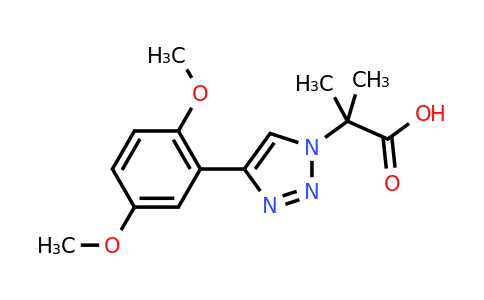 CAS 2138104-64-8 | 2-[4-(2,5-dimethoxyphenyl)-1H-1,2,3-triazol-1-yl]-2-methylpropanoic acid