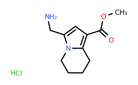 CAS 2138114-65-3 | methyl 3-(aminomethyl)-5,6,7,8-tetrahydroindolizine-1-carboxylate hydrochloride