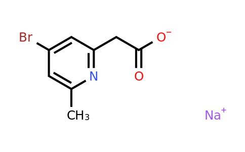 CAS 2138117-88-9 | sodium 2-(4-bromo-6-methylpyridin-2-yl)acetate