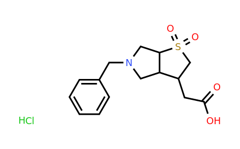 CAS 2138121-59-0 | 2-{5-benzyl-1,1-dioxo-hexahydro-2H-1lambda6-thieno[2,3-c]pyrrol-3-yl}acetic acid hydrochloride