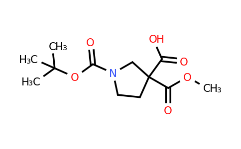 CAS 2138199-35-4 | 1-[(tert-butoxy)carbonyl]-3-(methoxycarbonyl)pyrrolidine-3-carboxylic acid