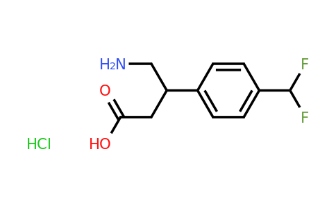 CAS 2138234-02-1 | 4-amino-3-[4-(difluoromethyl)phenyl]butanoic acid hydrochloride