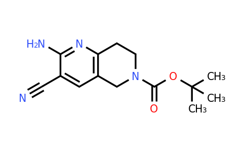 CAS 2138332-12-2 | tert-butyl 2-amino-3-cyano-5,6,7,8-tetrahydro-1,6-naphthyridine-6-carboxylate