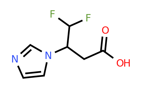 CAS 2138353-85-0 | 4,4-difluoro-3-(1H-imidazol-1-yl)butanoic acid