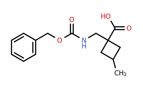 CAS 2138366-94-4 | 1-(benzyloxycarbonylaminomethyl)-3-methyl-cyclobutanecarboxylic acid