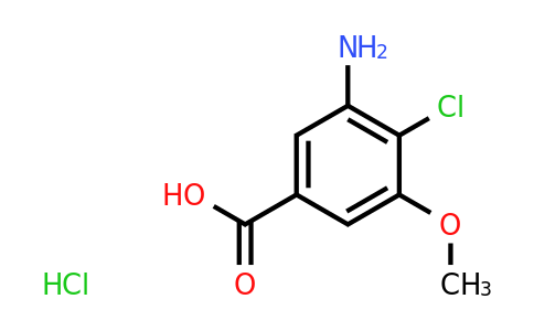 CAS 2138518-29-1 | 3-amino-4-chloro-5-methoxybenzoic acid hydrochloride