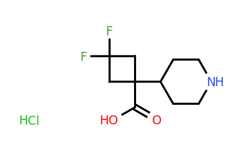 CAS 2138518-96-2 | 3,3-difluoro-1-(piperidin-4-yl)cyclobutane-1-carboxylic acid hydrochloride