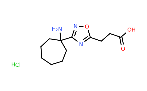 CAS 2138535-38-1 | 3-[3-(1-aminocycloheptyl)-1,2,4-oxadiazol-5-yl]propanoic acid hydrochloride