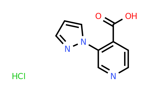 CAS 2138565-85-0 | 3-(1H-pyrazol-1-yl)pyridine-4-carboxylic acid hydrochloride