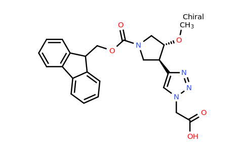 CAS 2138568-33-7 | rac-2-{4-[(3R,4R)-1-{[(9H-fluoren-9-yl)methoxy]carbonyl}-4-methoxypyrrolidin-3-yl]-1H-1,2,3-triazol-1-yl}acetic acid