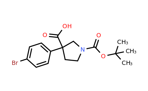 CAS 2138572-93-5 | 3-(4-bromophenyl)-1-[(tert-butoxy)carbonyl]pyrrolidine-3-carboxylic acid
