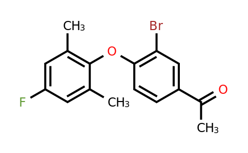 CAS 2138863-82-6 | 1-[3-bromo-4-(4-fluoro-2,6-dimethyl-phenoxy)phenyl]ethanone