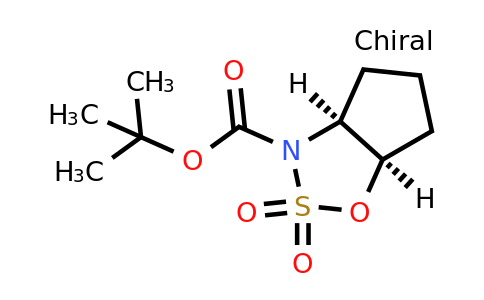CAS 2145122-45-6 | tert-butyl (3aS,6aR)-2,2-dioxo-4,5,6,6a-tetrahydro-3aH-cyclopenta[d]oxathiazole-3-carboxylate