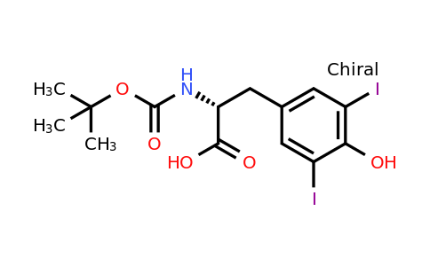 CAS 214630-08-7 | (R)-2-((tert-Butoxycarbonyl)amino)-3-(4-hydroxy-3,5-diiodophenyl)propanoic acid
