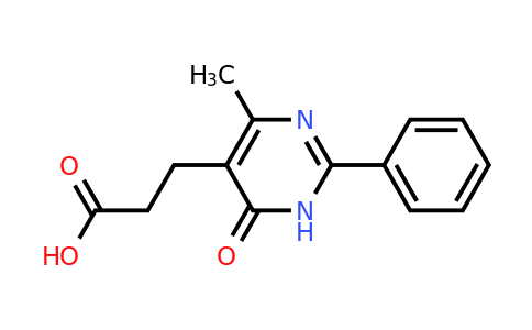 CAS 21506-68-3 | 3-(4-Methyl-6-oxo-2-phenyl-1,6-dihydropyrimidin-5-yl)propanoic acid