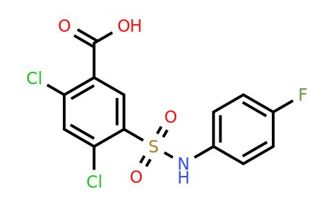 CAS 21525-18-8 | 2,4-dichloro-5-[(4-fluorophenyl)sulfamoyl]benzoic acid