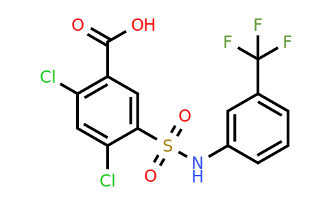 CAS 21525-24-6 | 2,4-dichloro-5-{[3-(trifluoromethyl)phenyl]sulfamoyl}benzoic acid