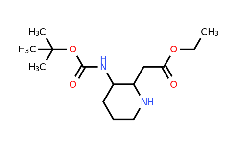 CAS 215306-00-6 | Ethyl 2-(3-((tert-butoxycarbonyl)amino)piperidin-2-yl)acetate