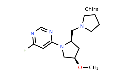 CAS 2155840-07-4 | rac-4-fluoro-6-[(2R,4R)-4-methoxy-2-[(pyrrolidin-1-yl)methyl]pyrrolidin-1-yl]pyrimidine