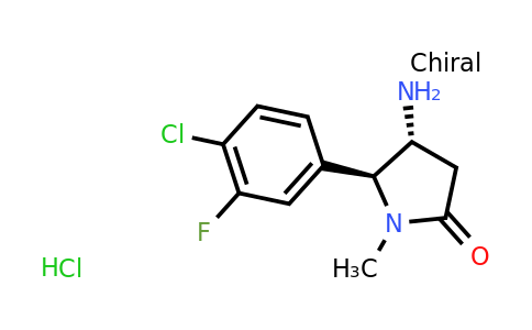 CAS 2155840-14-3 | rac-(4R,5S)-4-amino-5-(4-chloro-3-fluorophenyl)-1-methylpyrrolidin-2-one hydrochloride