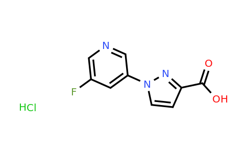 CAS 2155852-19-8 | 1-(5-fluoropyridin-3-yl)-1H-pyrazole-3-carboxylic acid hydrochloride