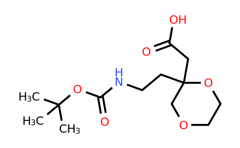 CAS 2155852-43-8 | 2-[2-(2-{[(tert-butoxy)carbonyl]amino}ethyl)-1,4-dioxan-2-yl]acetic acid