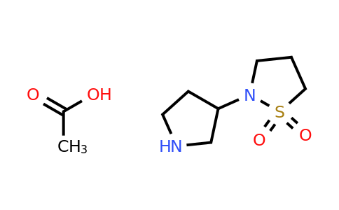 CAS 2155852-62-1 | 2-(pyrrolidin-3-yl)-1lambda6,2-thiazolidine-1,1-dione; acetic acid