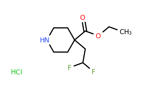 CAS 2155852-82-5 | ethyl 4-(2,2-difluoroethyl)piperidine-4-carboxylate hydrochloride