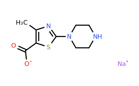 CAS 2155853-03-3 | sodium 4-methyl-2-(piperazin-1-yl)-1,3-thiazole-5-carboxylate