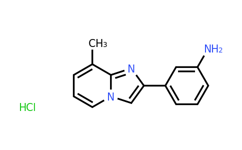 3-{8-methylimidazo[1,2-a]pyridin-2-yl}aniline hydrochloride