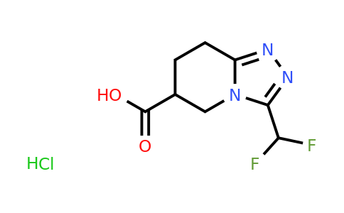 CAS 2155855-15-3 | 3-(difluoromethyl)-5H,6H,7H,8H-[1,2,4]triazolo[4,3-a]pyridine-6-carboxylic acid hydrochloride