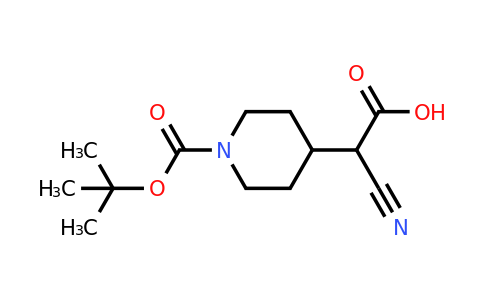 CAS 2155855-31-3 | 2-{1-[(tert-butoxy)carbonyl]piperidin-4-yl}-2-cyanoacetic acid