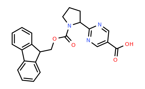 CAS 2155855-74-4 | 2-(1-{[(9H-fluoren-9-yl)methoxy]carbonyl}pyrrolidin-2-yl)pyrimidine-5-carboxylic acid