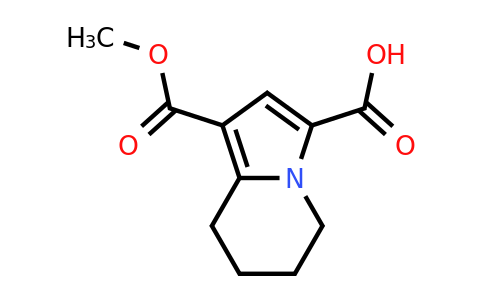 CAS 2155856-01-0 | 1-(methoxycarbonyl)-5,6,7,8-tetrahydroindolizine-3-carboxylic acid