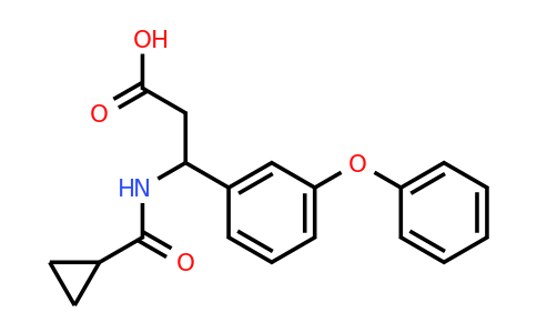 CAS 2155856-13-4 | 3-(cyclopropylformamido)-3-(3-phenoxyphenyl)propanoic acid