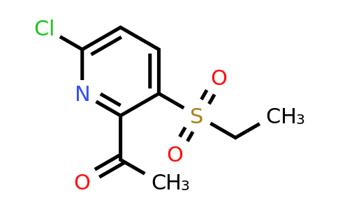 CAS 2155856-14-5 | 1-[6-chloro-3-(ethanesulfonyl)pyridin-2-yl]ethan-1-one